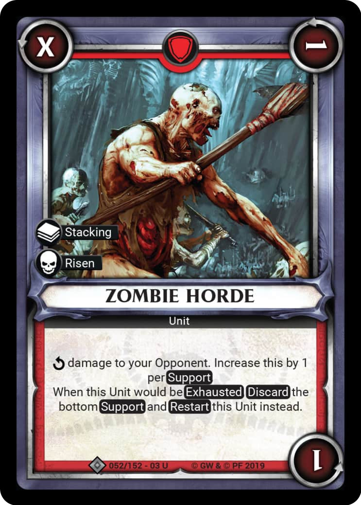 Zombie Horde (Unclaimed) (52) (WHAOSSA) - Warhammer Age of Sigmar Champions TCG Single