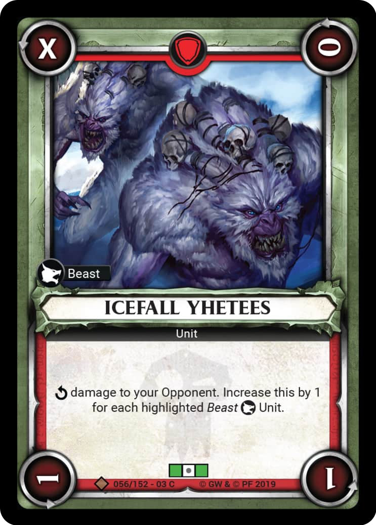 Icefall Yhetees (Claimed) (56) (WHAOSSA) - Warhammer Age of Sigmar Champions TCG Single