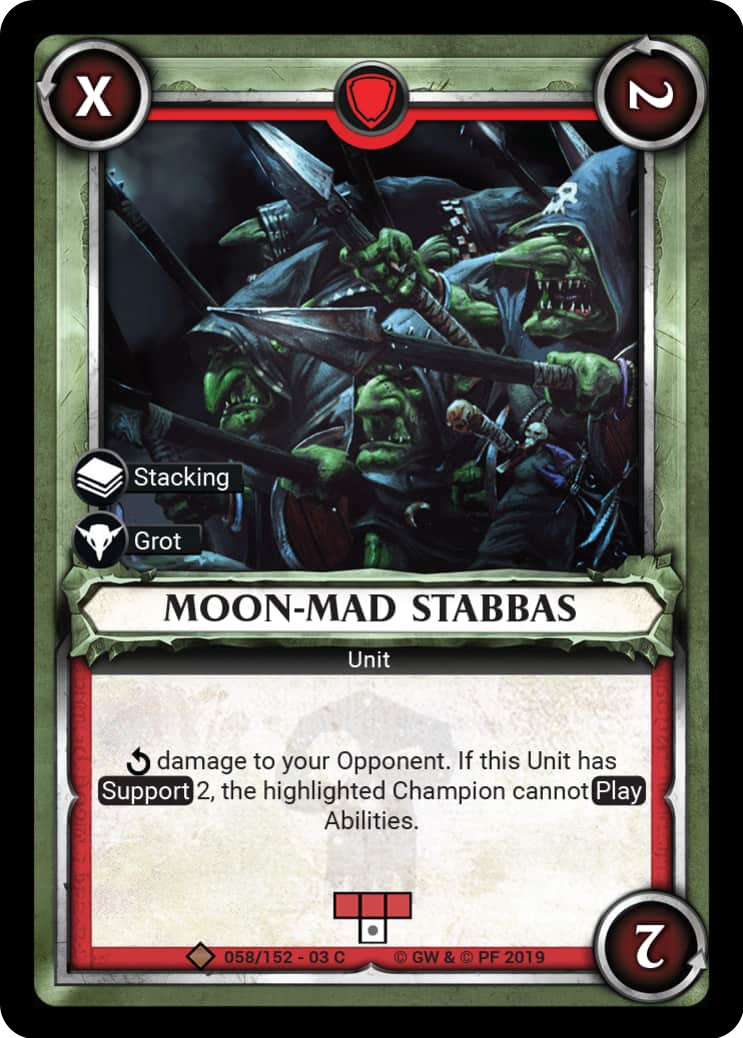 Moon-Mad Stabbas (Unclaimed) (58) (WHAOSSA) - Warhammer Age of Sigmar Champions TCG Single