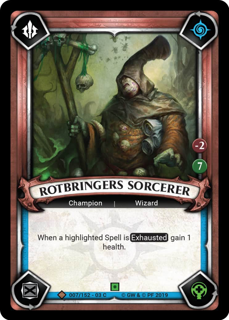 Rotbringers Sorcerer (Unclaimed) (7) (WHAOSSA) - Warhammer Age of Sigmar Champions TCG Single