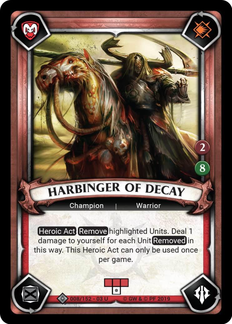 Harbinger of Decay (Claimed) (8) (WHAOSSA) - Warhammer Age of Sigmar Champions TCG Single