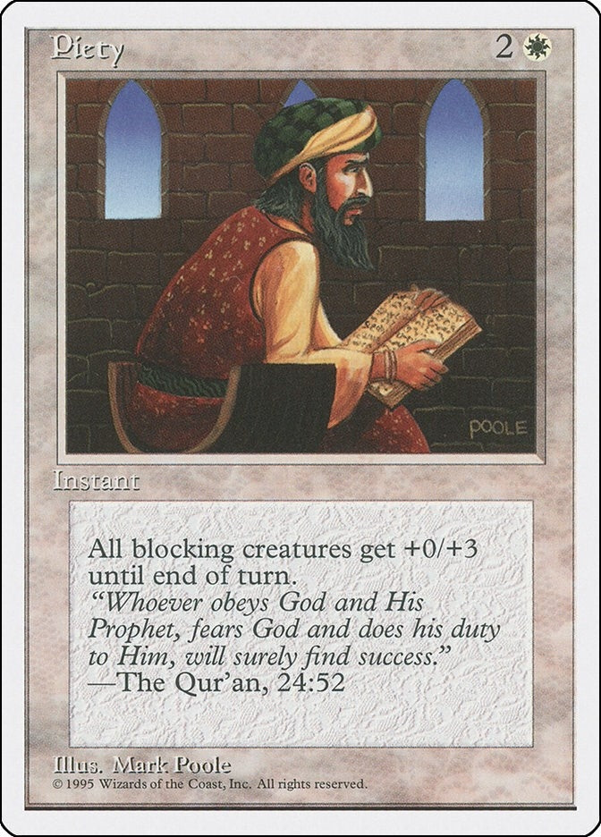 Piety [4ED] - MTG Single