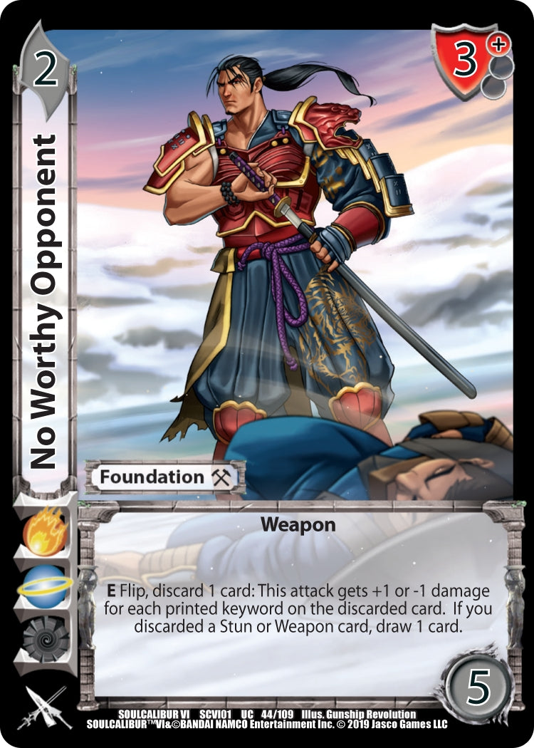 No Worthy Opponent (44) [SCVI] - UniVersus Single