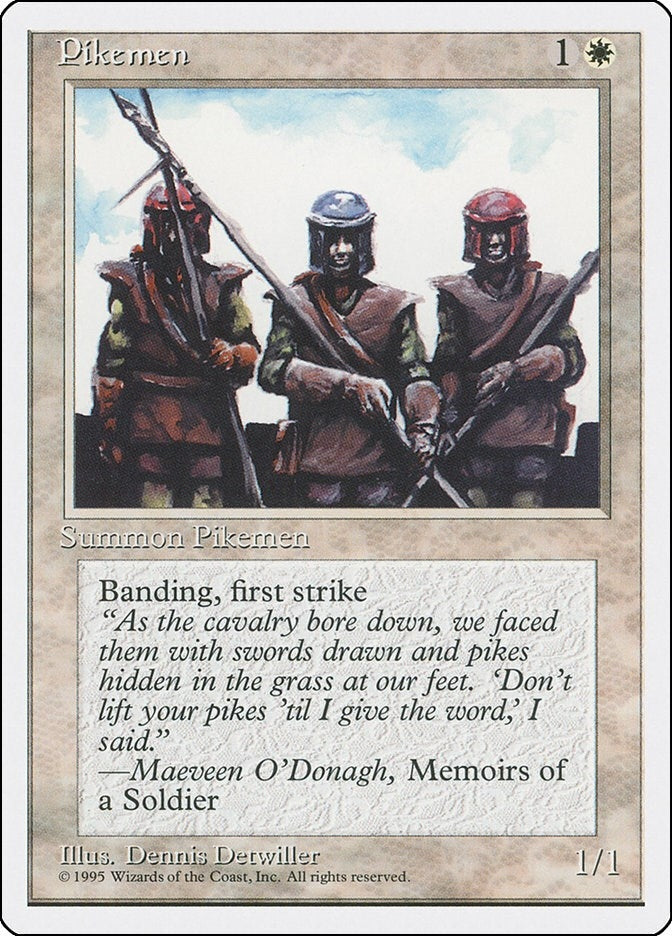 Pikemen [4ED] - MTG Single