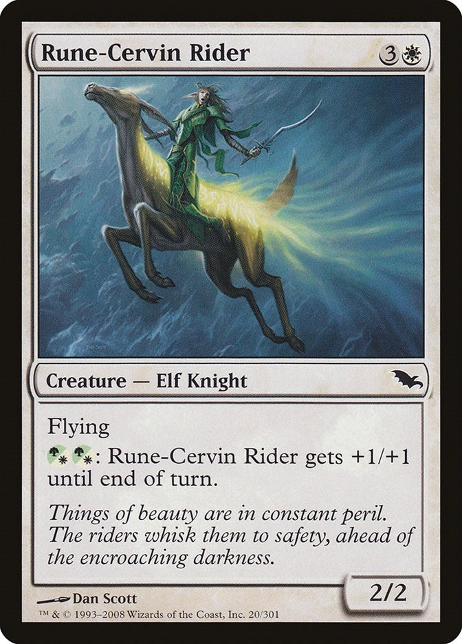Rune-Cervin Rider (20) [SHM] - MTG Single