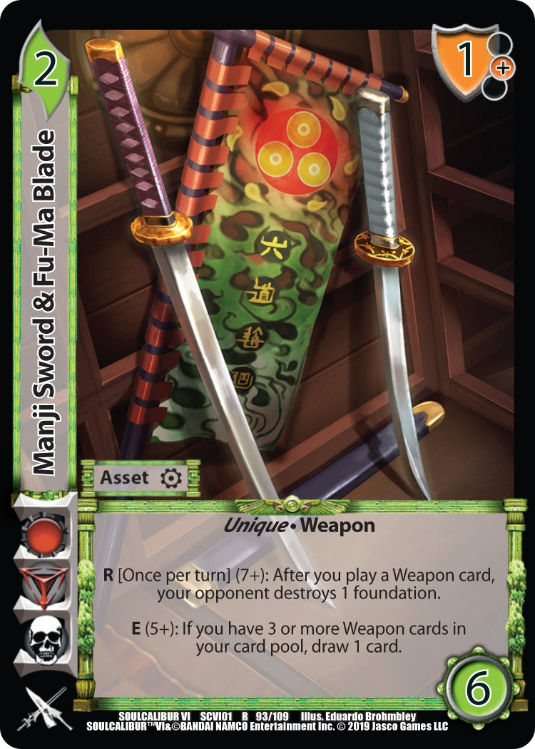 Manji Sword & Fu-Ma Blade (93) [SCVI] - UniVersus Single