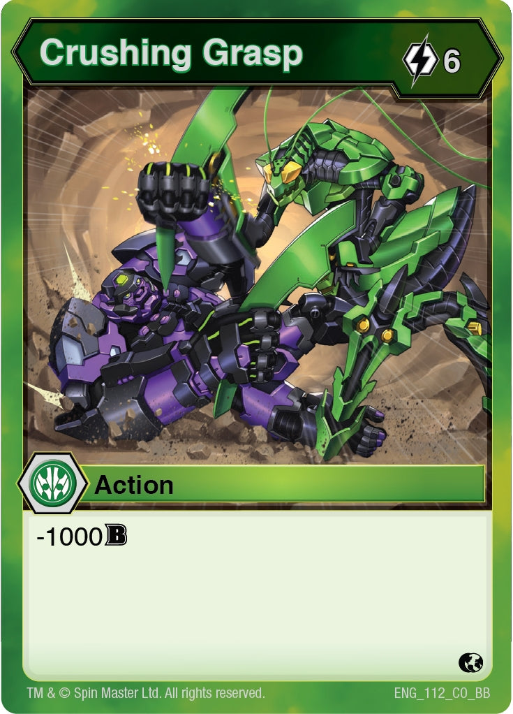 Crushing Grasp (112) [BB] - Bakugan TCG Single