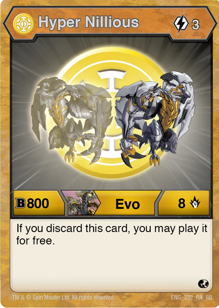 Hyper Nillious (232) [BB] - Bakugan TCG Single