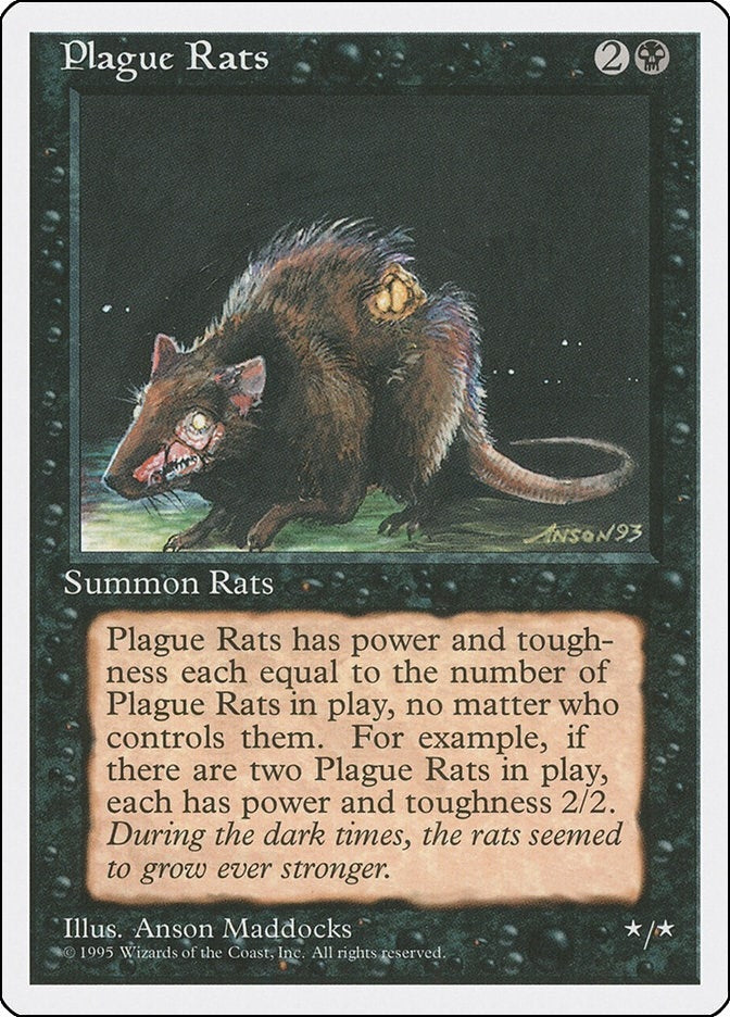 Plague Rats [4ED] - MTG Single