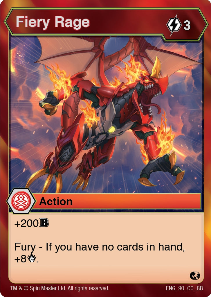 Fiery Rage (90) [BB] - Bakugan TCG Single
