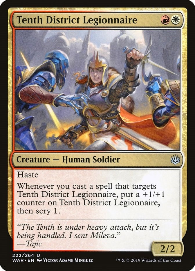 Tenth District Legionnaire (222) [WAR] - MTG Single