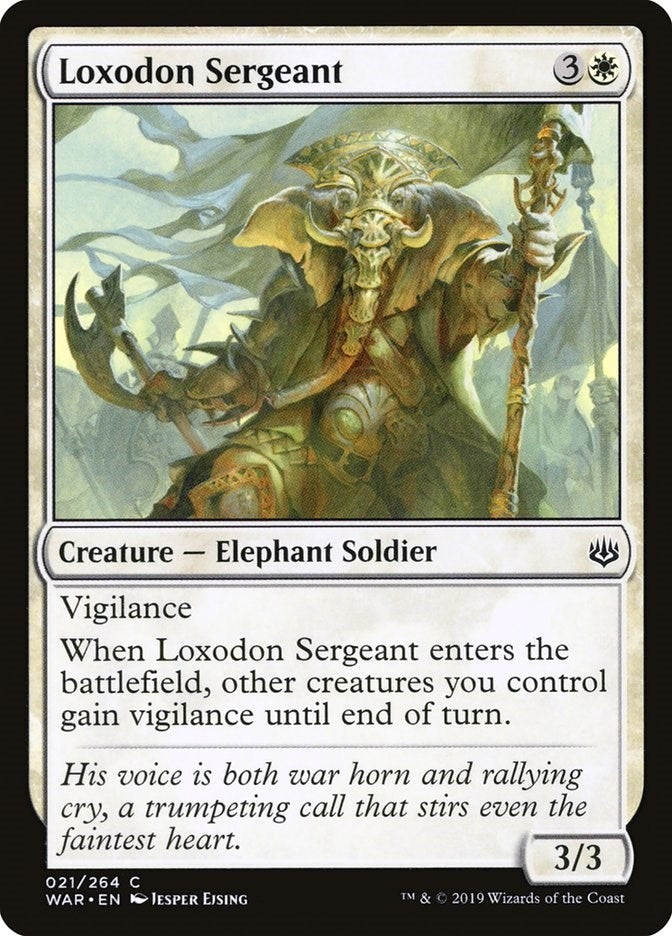 Loxodon Sergeant (21) [WAR] - MTG Single