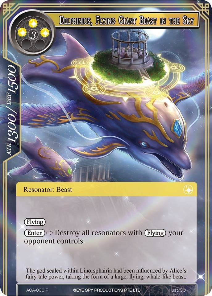 Delphinius Flying Giant Beast in the Sky (6) [AOA] - Force of Will Single