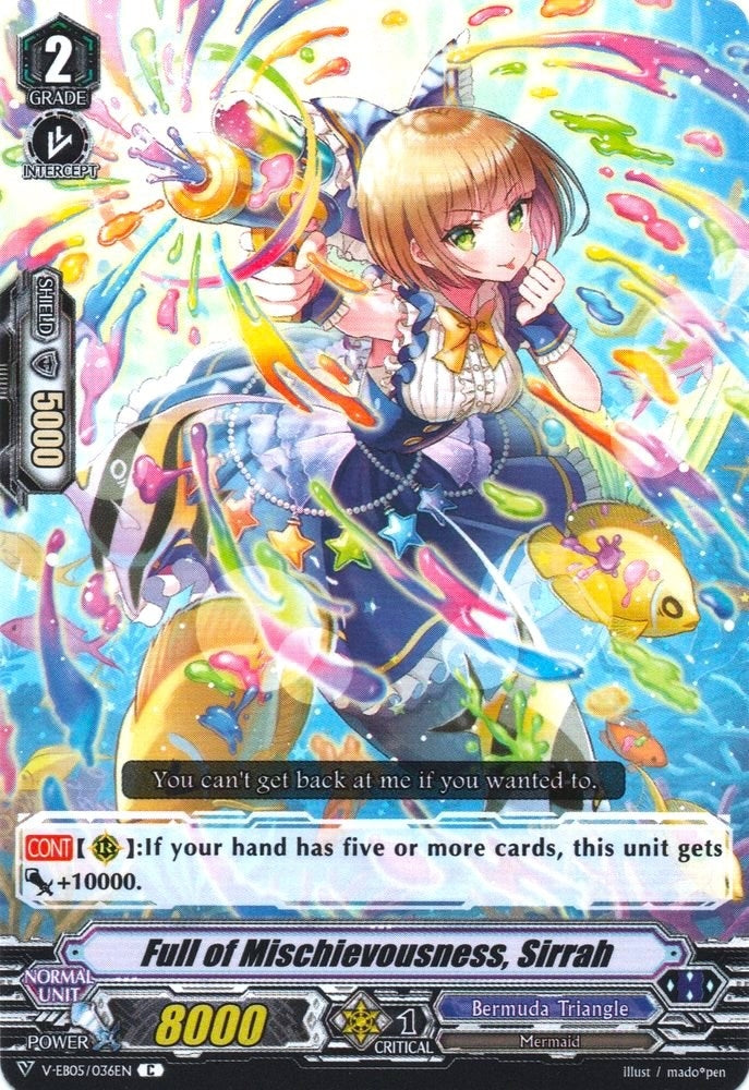 Full of Mischievousness Sirrah (5036) [V-EB05] - Cardfight Vanguard Single