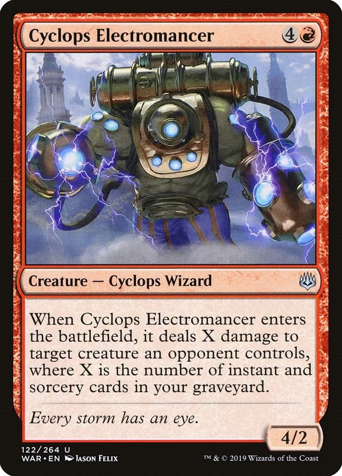 Cyclops Electromancer (122) [WAR] - MTG Single
