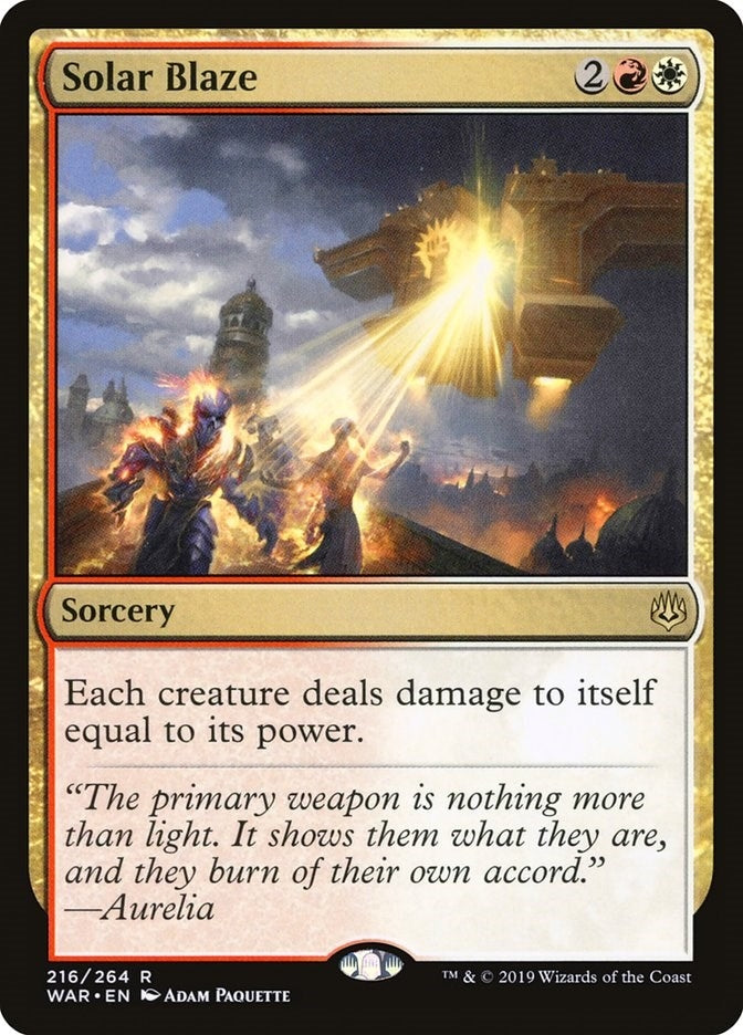 Solar Blaze (216) [WAR] - MTG Single