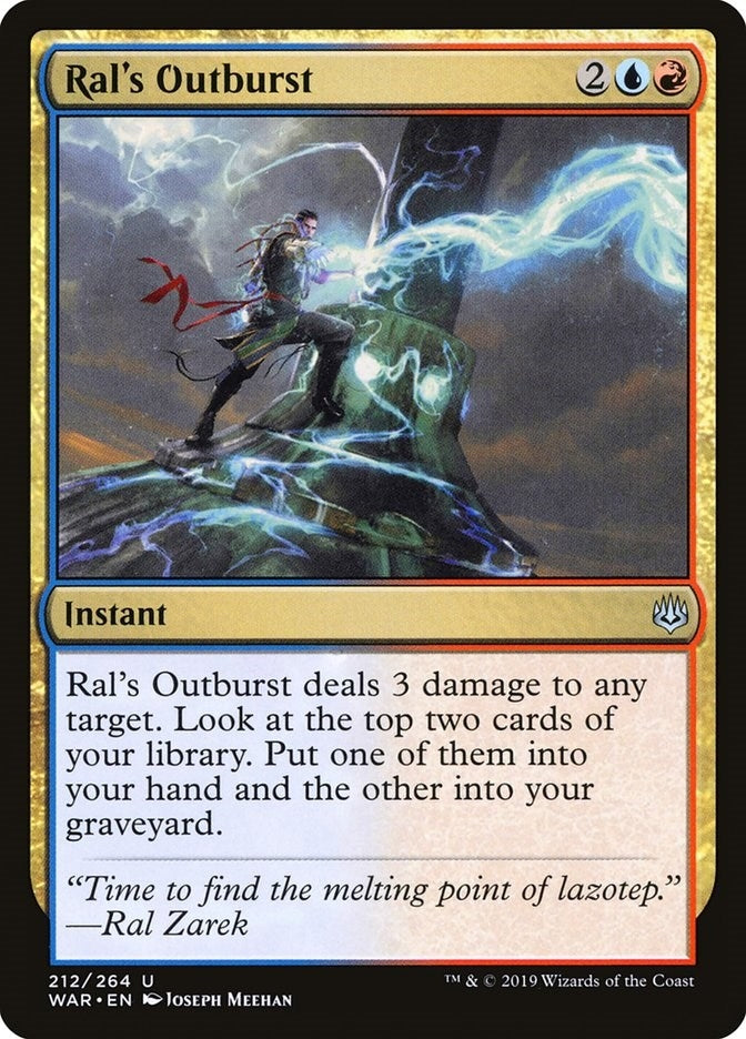 Ral’s Outburst (212) [WAR] - MTG Single