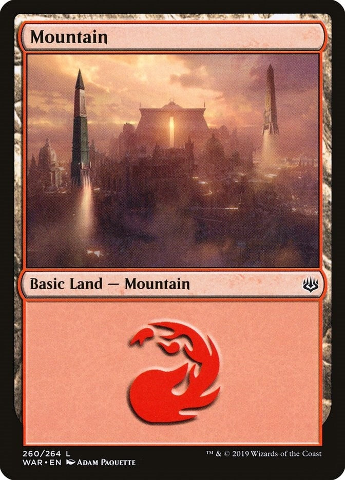 Mountain (260) (260) [WAR] - MTG Single