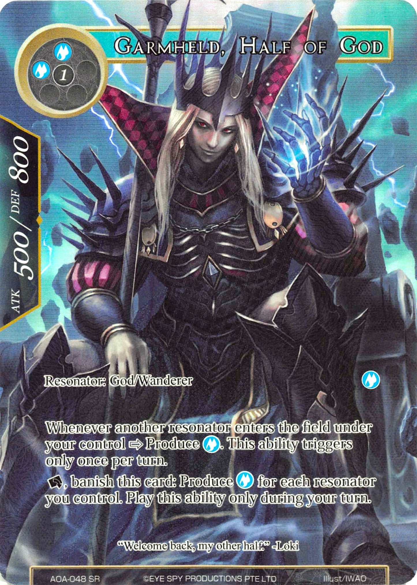 Garmheld Half of God (Full Art) (48) [AOA] - Force of Will Single