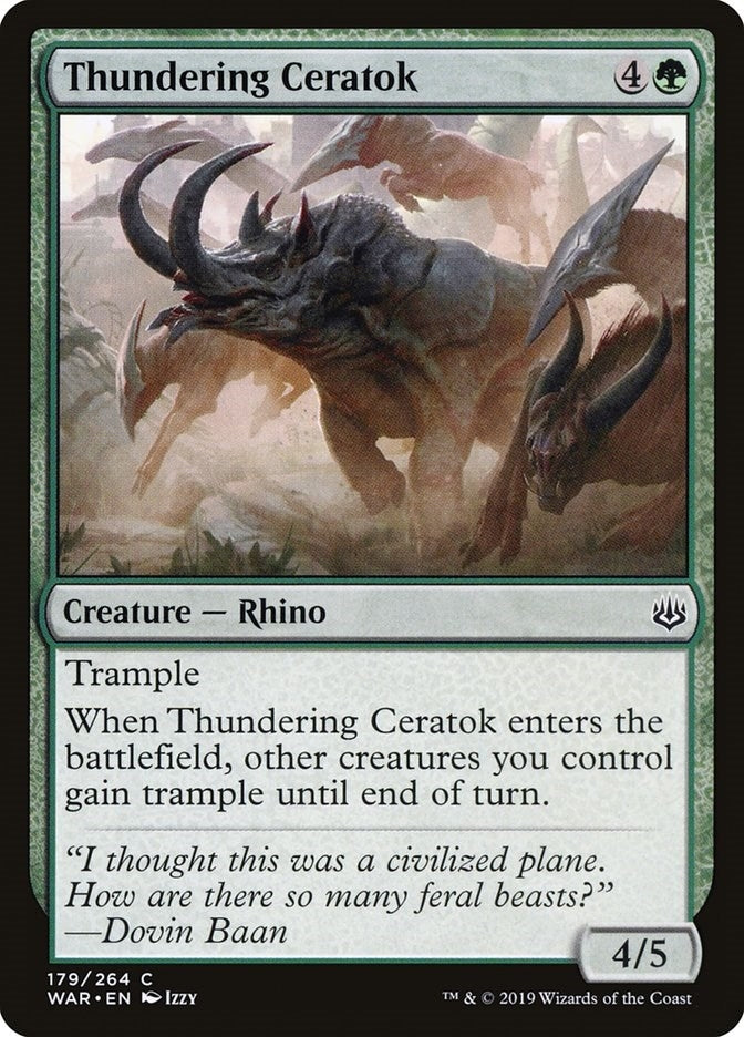Thundering Ceratok (179) [WAR] - MTG Single