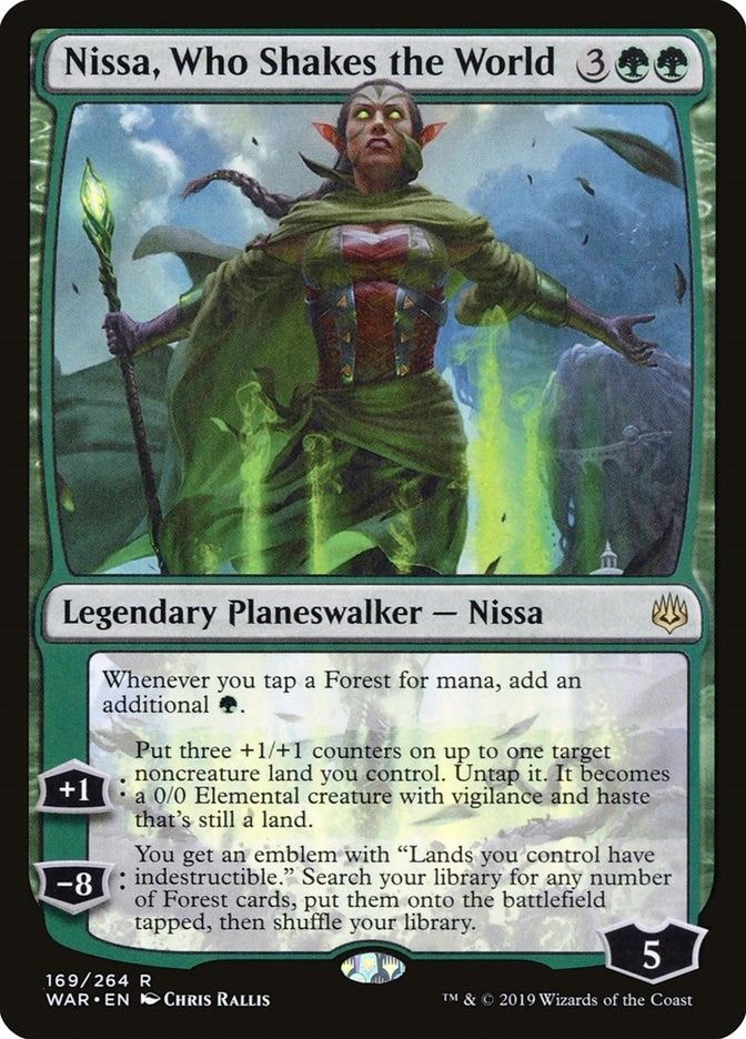 Nissa Who Shakes the World (169) [WAR] - MTG Single