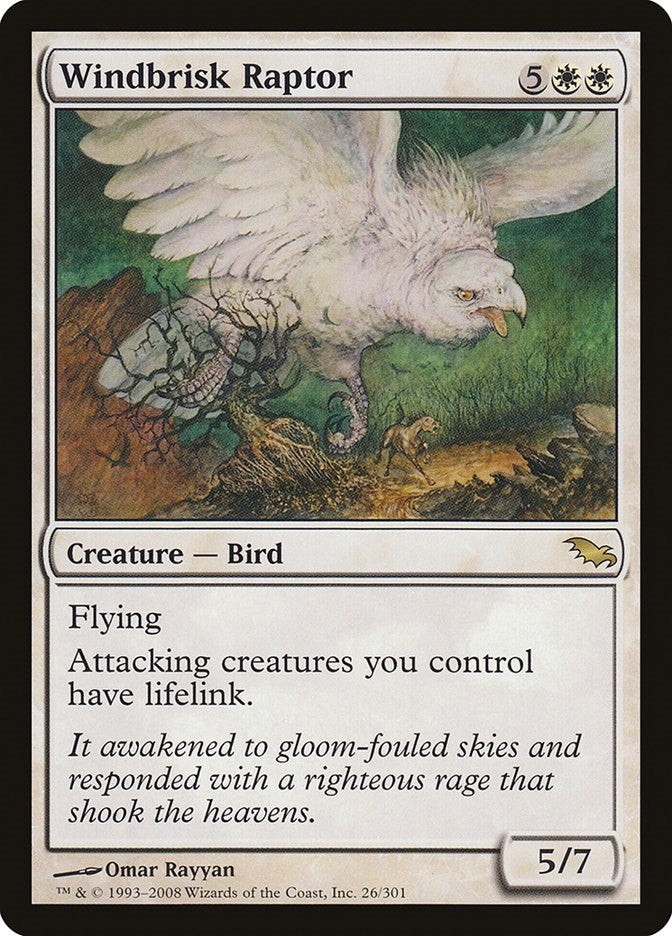 Windbrisk Raptor (26) [SHM] - MTG Single