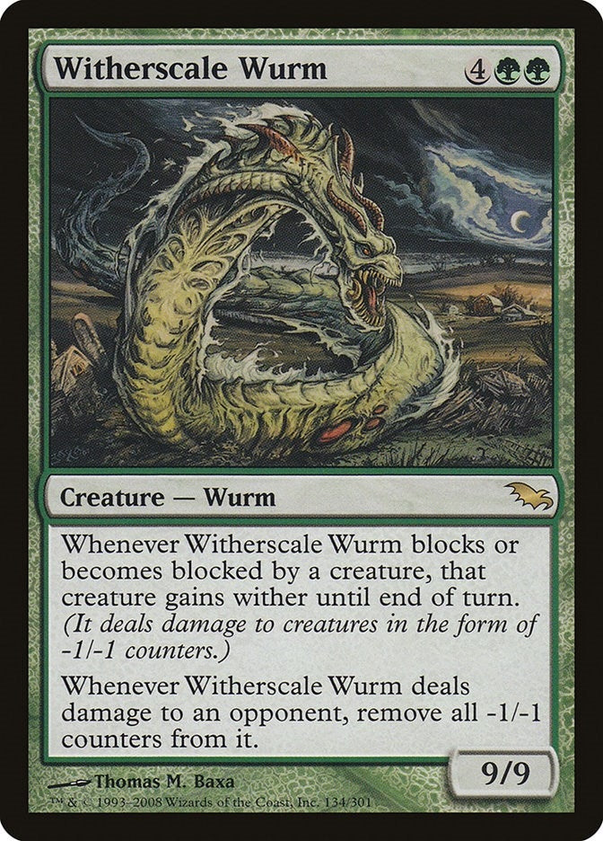 Witherscale Wurm (134) [SHM] - MTG Single