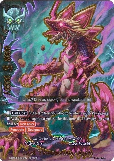 Lost Thunderaxe Agito (40079) [S-BT04] - Future Card BuddyFight Single