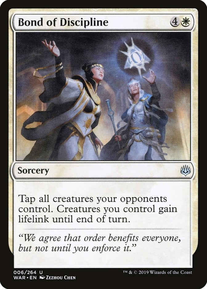 Bond of Discipline (6) [WAR] - MTG Single