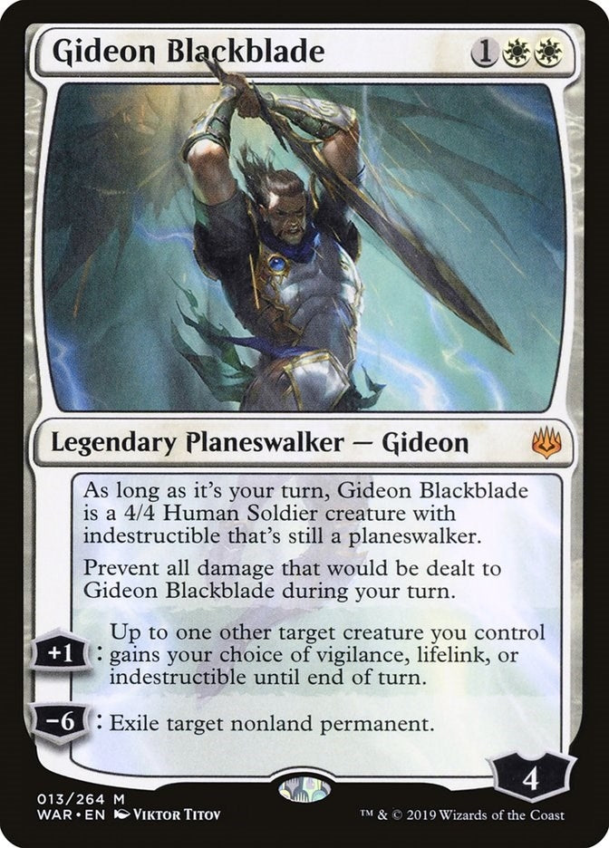 Gideon Blackblade (13) [WAR] - MTG Single