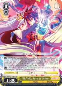 BLANK Sora & Shiro (SR) (58001) [NGL/S58] - Weiss Schwarz Single