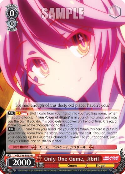 Only One Game Jibril (58055) [NGL/S58] - Weiss Schwarz Single