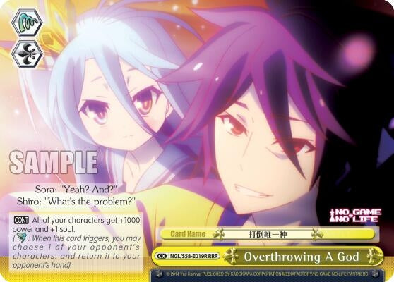 Overthrowing A God (RRR) (58019) [NGL/S58] - Weiss Schwarz Single