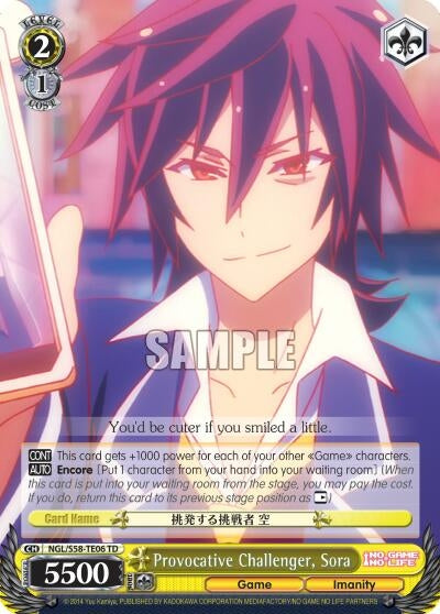 Provocative Challenger Sora (5806) [NGL/S58] - Weiss Schwarz Single