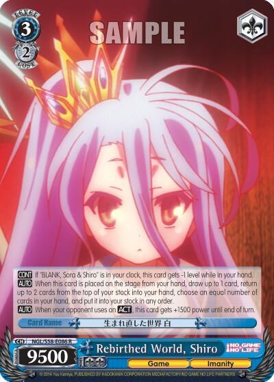 Rebirthed World Shiro (58086) [NGL/S58] - Weiss Schwarz Single