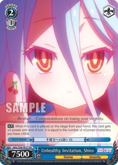 Unhealthy Invitation Shiro (5817) [NGL/S58] - Weiss Schwarz Single