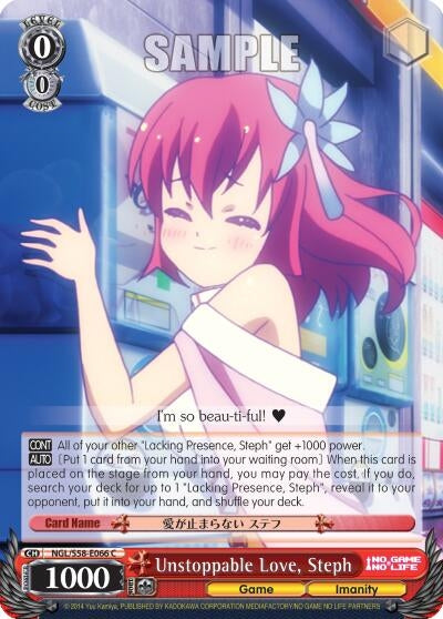 Unstoppable Love Steph (58066) [NGL/S58] - Weiss Schwarz Single