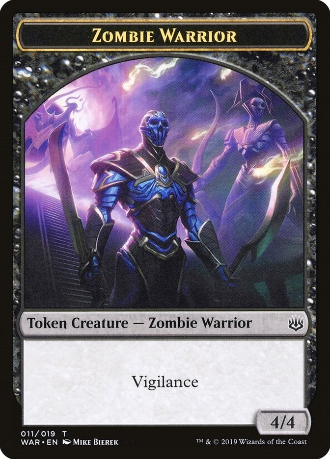 Zombie Warrior Token (0) [WAR] - MTG Single