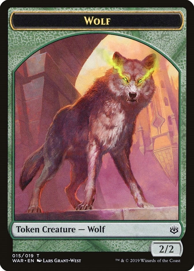 Wolf Token (0) [WAR] - MTG Single