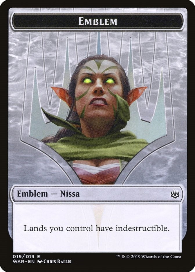 Emblem - Nissa Who Shakes the World (0) [WAR] - MTG Single