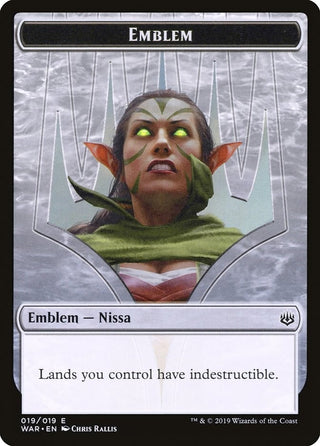 Emblem - Nissa Who Shakes the World (0) [WAR] - MTG Single