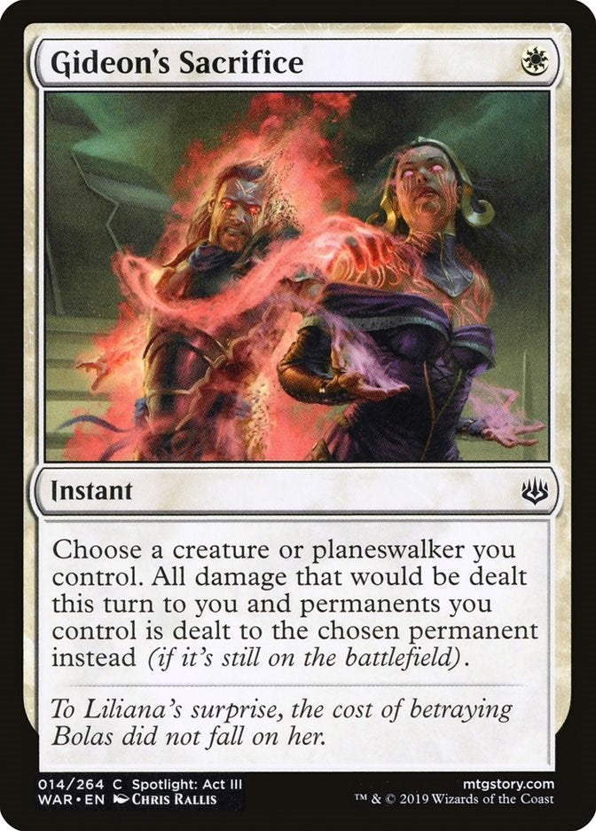 Gideon’s Sacrifice (14) [WAR] - MTG Single
