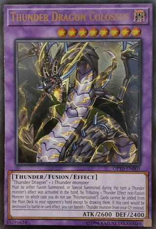Thunder Dragon Colossus (UTR) (10001) (OP10) - YuGiOh Single
