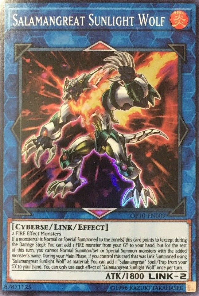 Salamangreat Sunlight Wolf (10009) (OP10) - YuGiOh Single