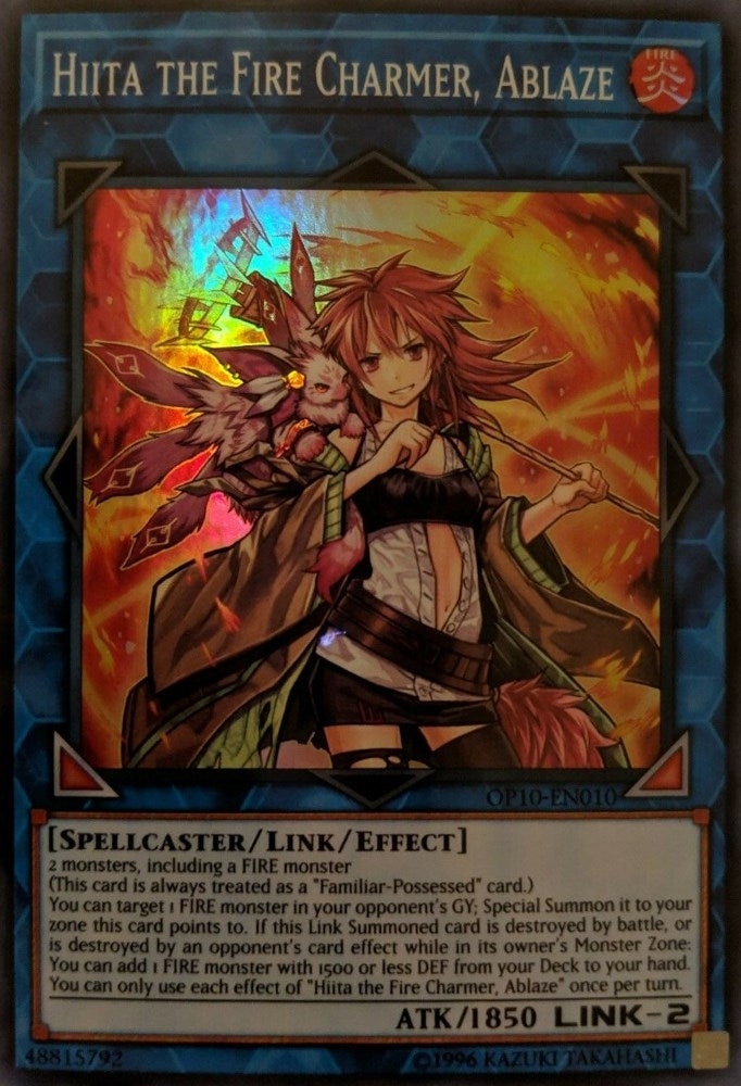 Hiita the Fire Charmer Ablaze (10010) (OP10) - YuGiOh Single