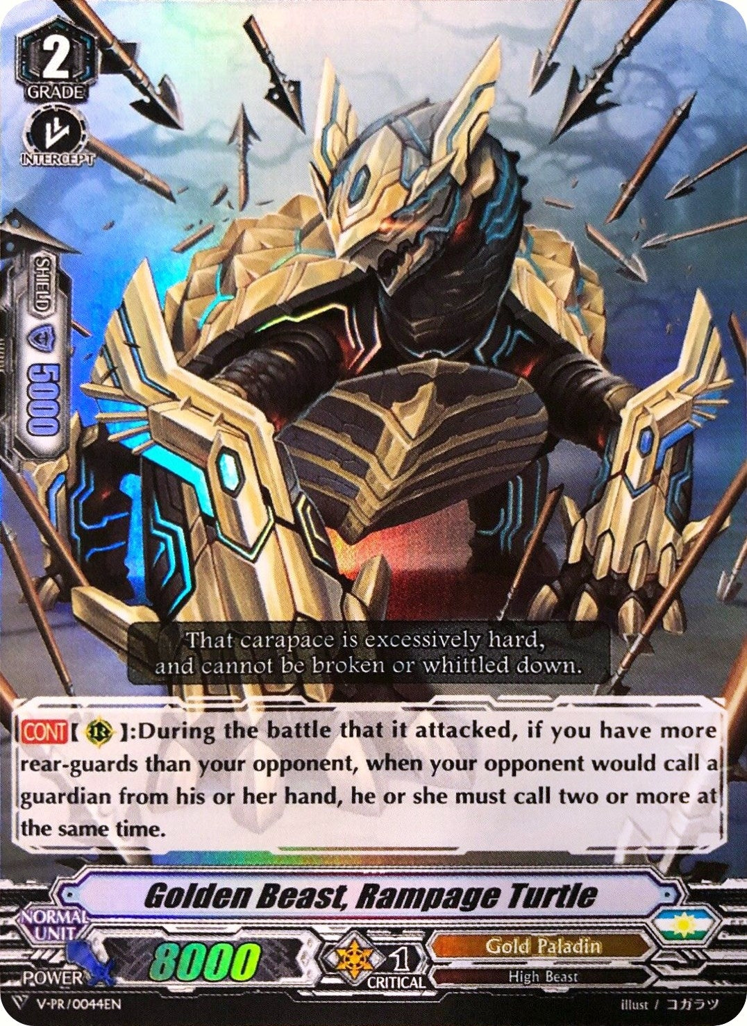 Golden Beast Rampage Turtle (44) [VPR] - Cardfight Vanguard Single