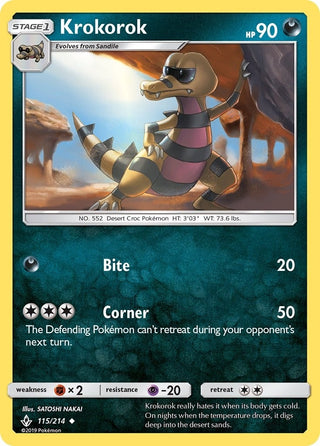 Image for Krokorok (115/214) (SM - Unbroken Bonds) - Pokemon