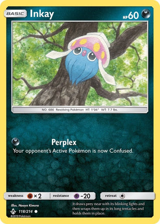 Image for Inkay (118/214) (SM - Unbroken Bonds) - Pokemon