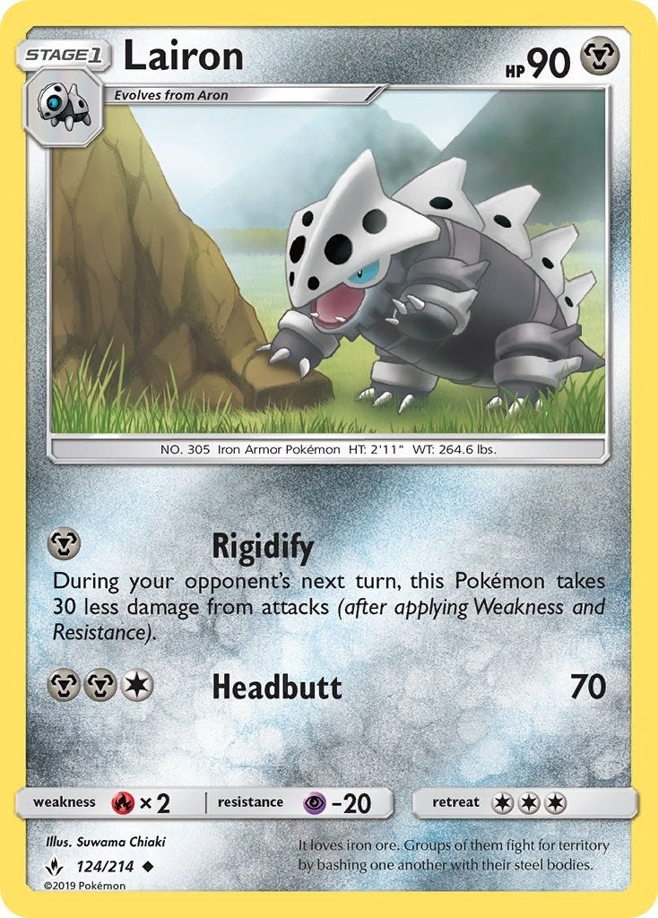 Image for Lairon (124/214) (SM - Unbroken Bonds) - Pokemon