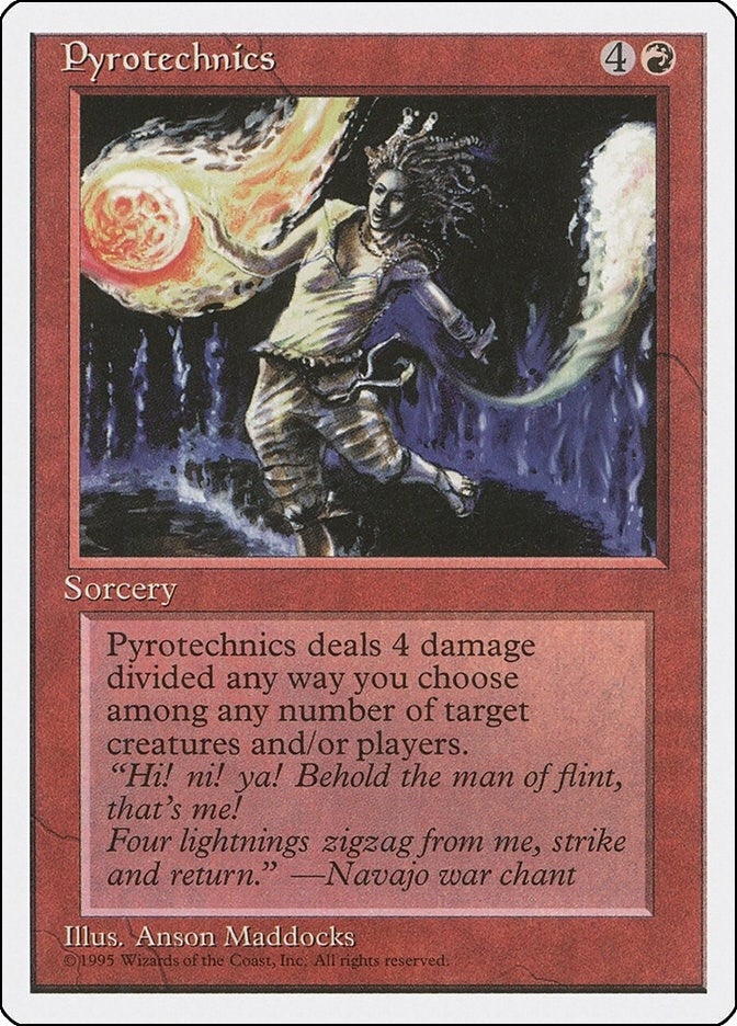 Pyrotechnics [4ED] - MTG Single